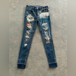 American Eagle Painted Jeans